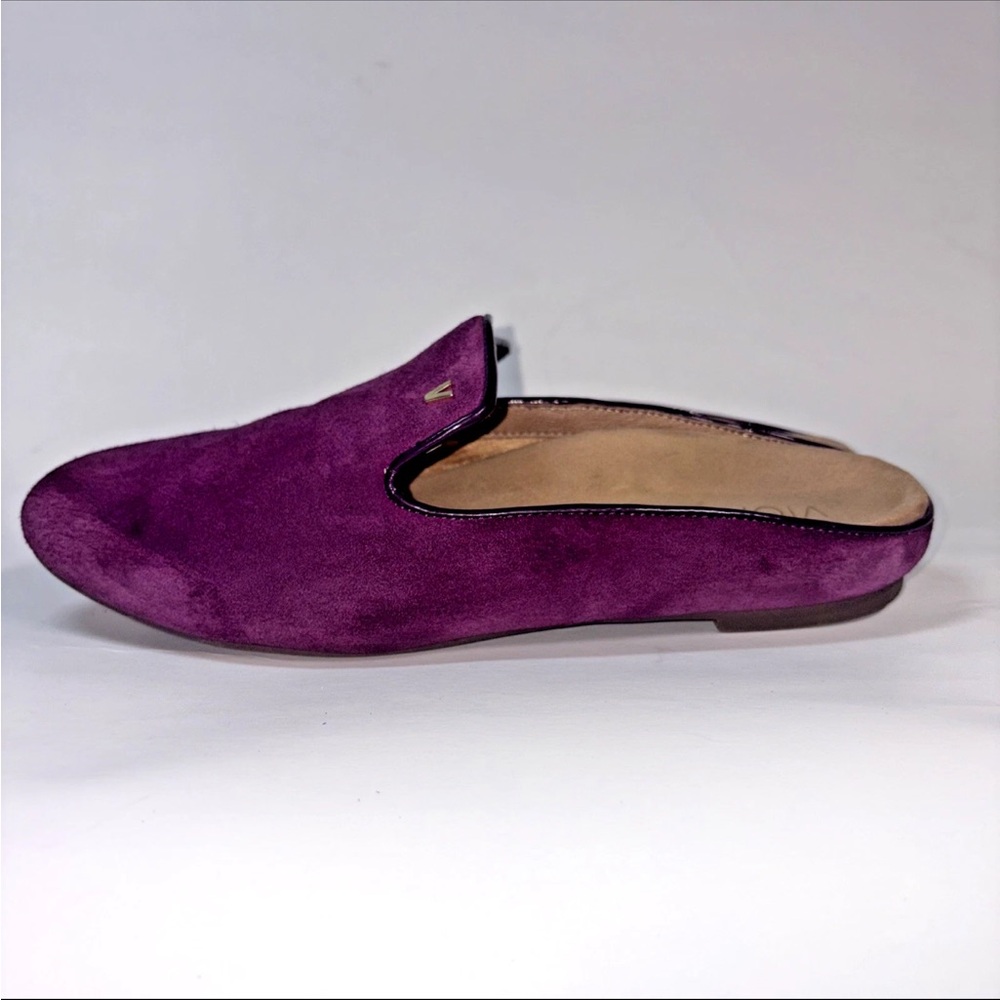 Vionic Womens 8.5 Carnegie Mules Loafers Shoes
Purple Suede comfort insole slide - Picture 6 of 12